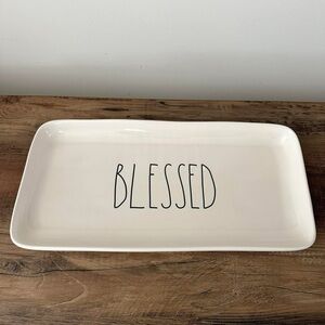 NWOT Rae Dunn “Blessed” serving tray